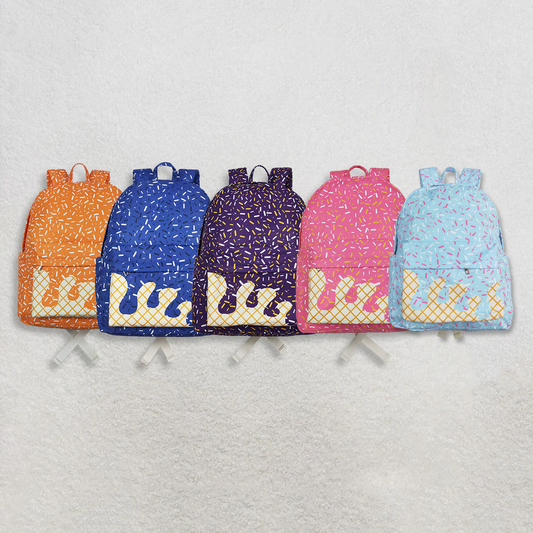 RTS NO MOQ Sibling baby kids clothes team ice cream summer kids backpacks