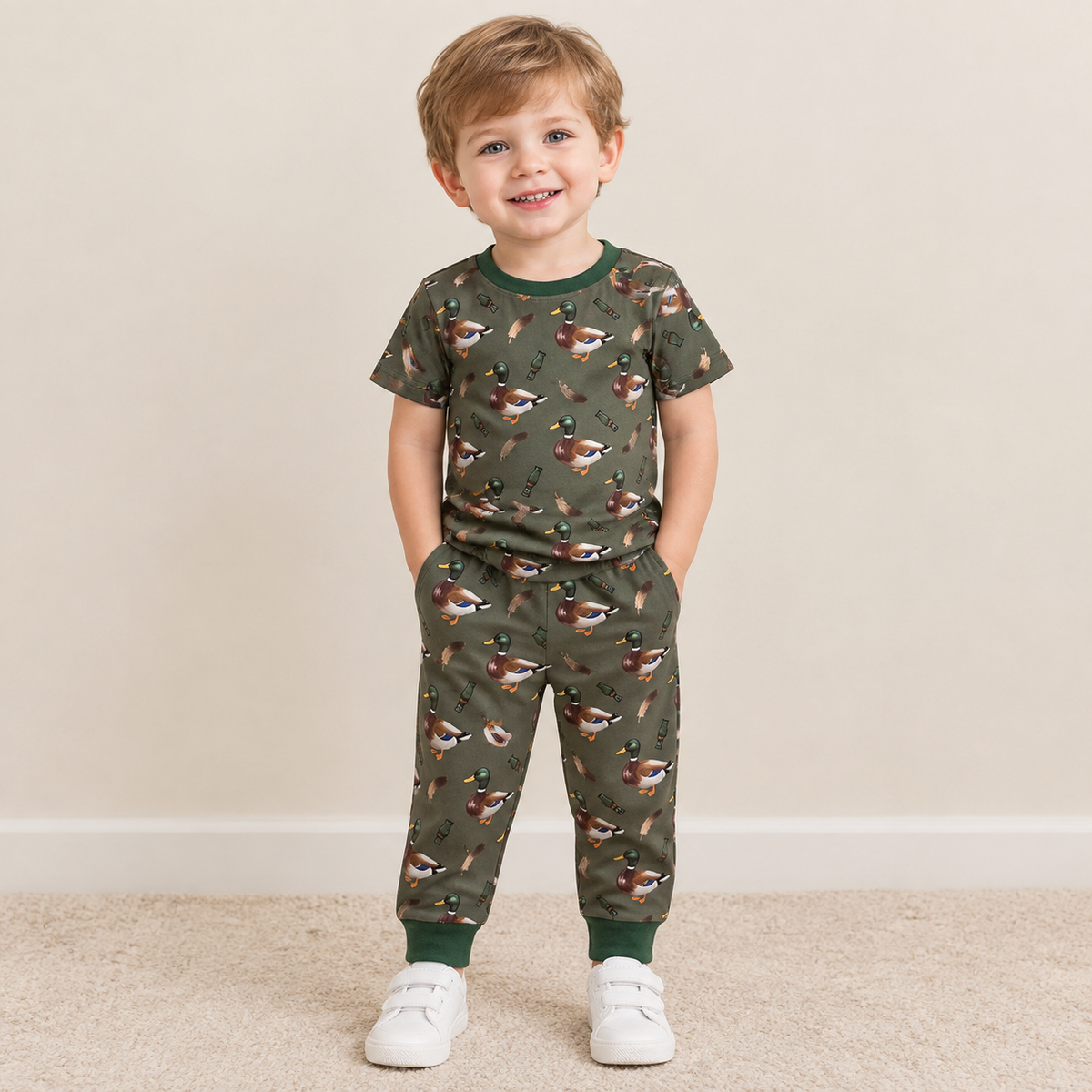 NEW RTS NO MOQ milk silk BSPO0702 Baby Boys Pumpkins Truck Checked Top Pant Set Autumn Outfit