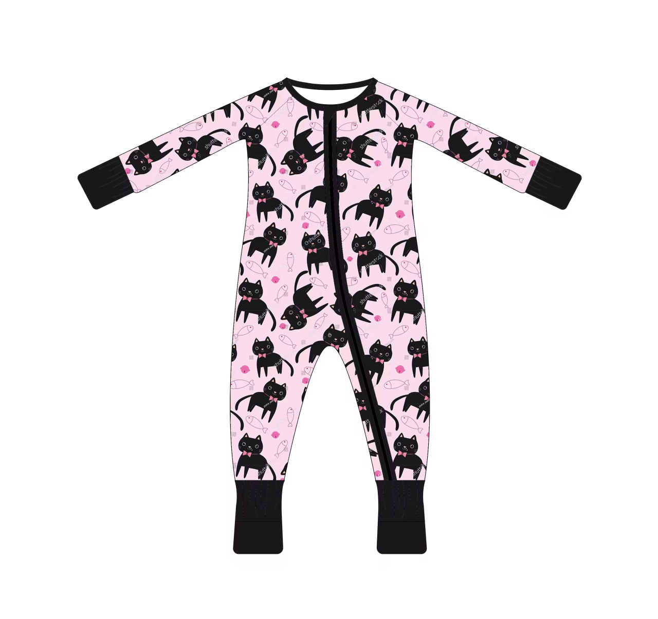 Custom moq 3 eta 6-8 weeks Brown cat lotus pink long crawler