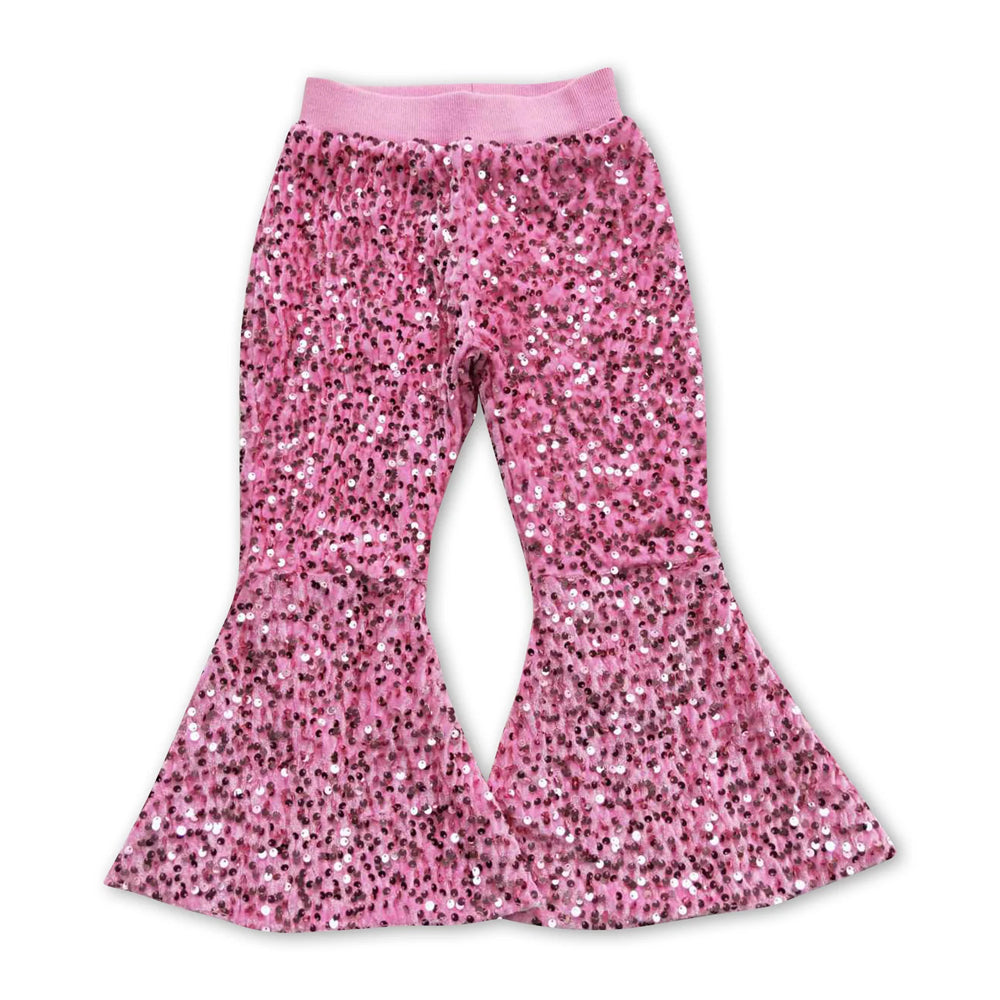 RTS NO MOQ Sibling baby girl clothes SEAUIN All Colors Sequined Gari Safety Pants add  lining（副本）