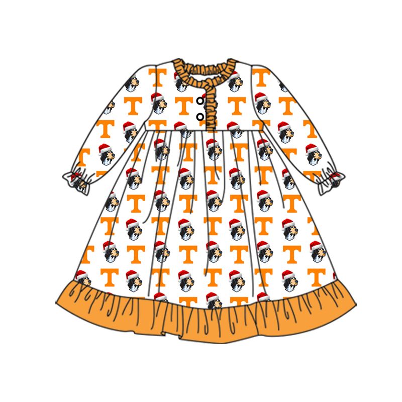 Custom moq 3 tat about 6-8 weeks Orange long-sleeved nightdress
