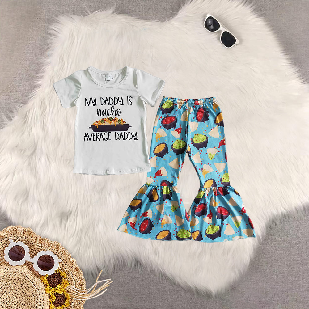 RTS NO MOQ baby girl clothes short sleeve pants Sets