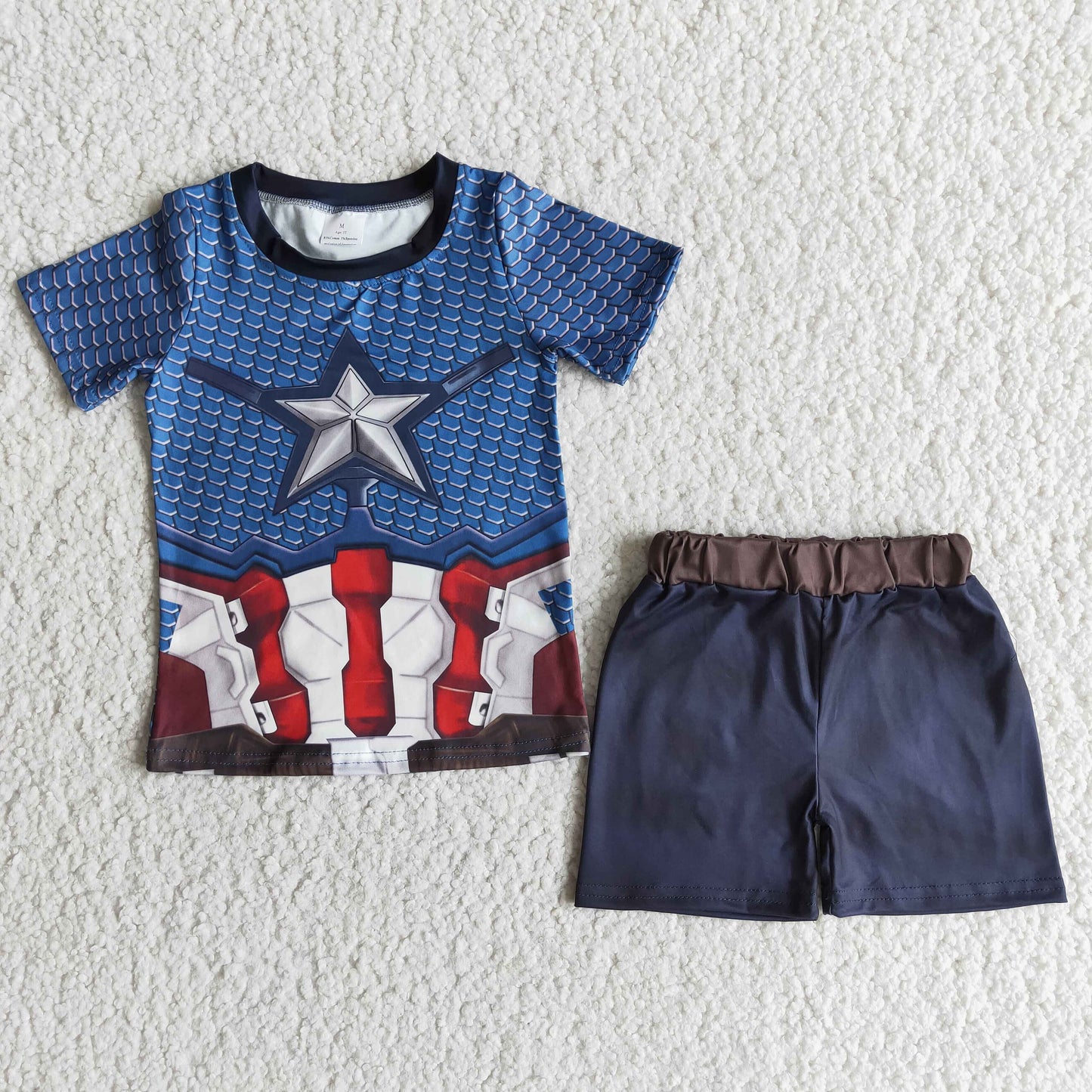 Cute Clothes E12-12 Baby Boys Blue Short Sleeve Casual Short Sets