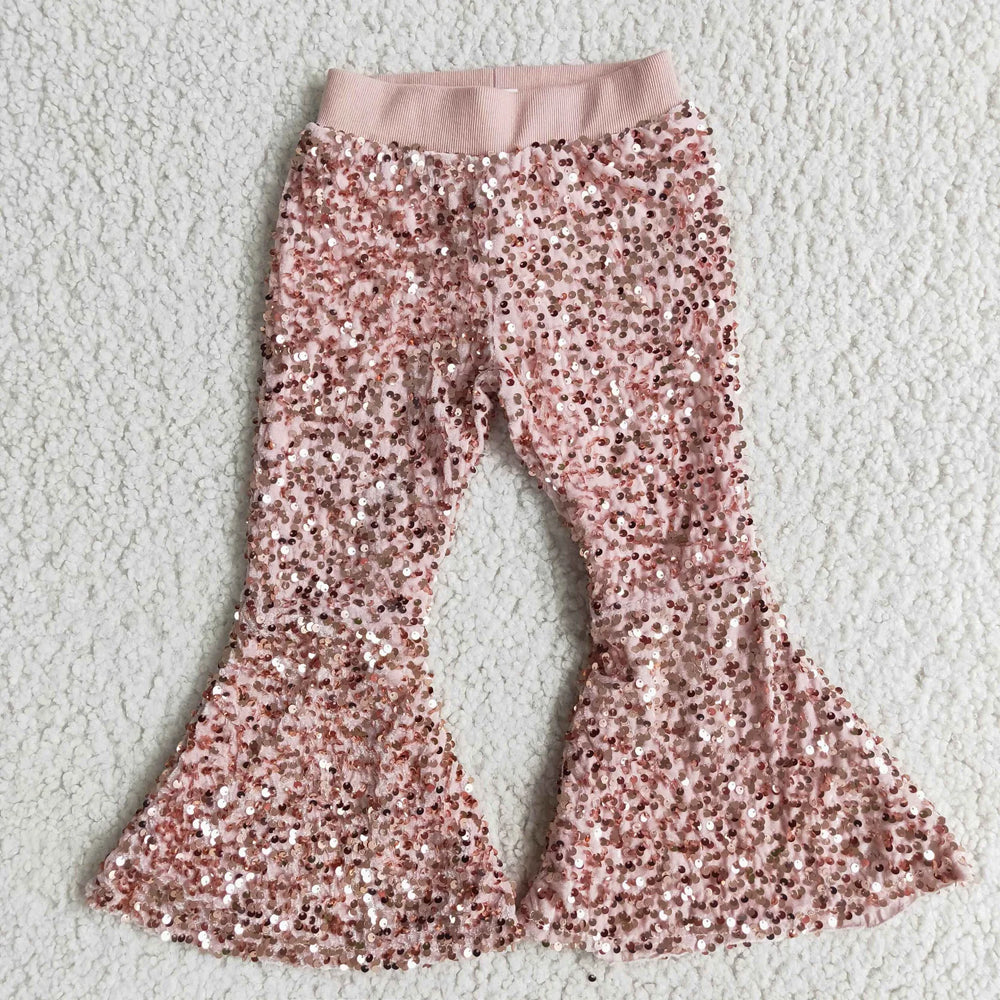 RTS NO MOQ Sibling baby girl clothes SEAUIN All Colors Sequined Gari Safety Pants add  lining（副本）