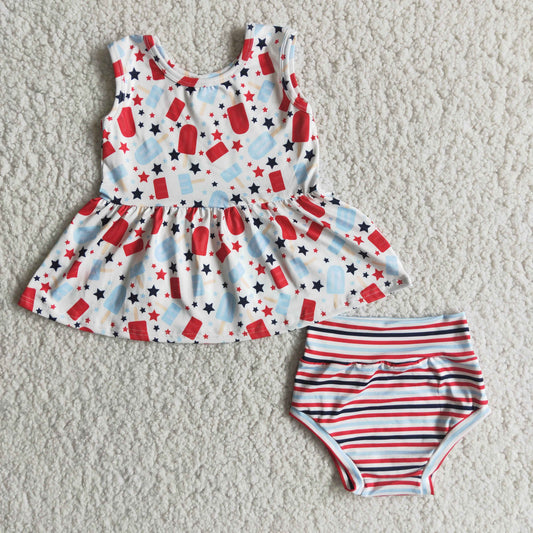 rts no moq E3-15 Popsicle star striped thong set