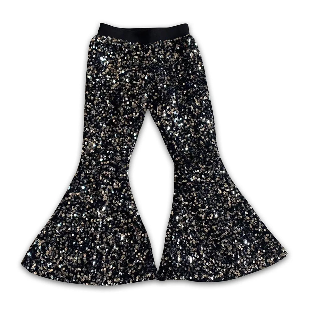 RTS NO MOQ Sibling baby girl clothes SEAUIN All Colors Sequined Gari Safety Pants add  lining（副本）