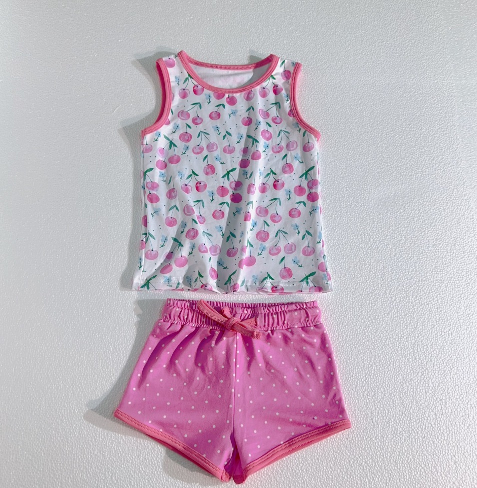 RTS girls short sleeve shorts suit