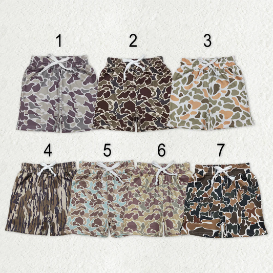 RTS NO MOQ Sibling baby boy clothes Camouflage summer shorts 7