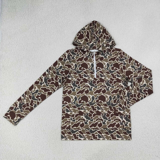 NEW RTS NO MOQ milk silk GT1713 Adult Women Camouflage Long Sleeve Zip Up Hoodie Outdoor Tops