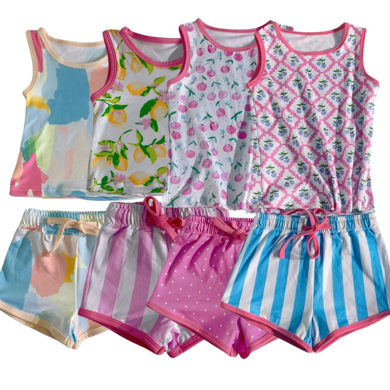RTS girls short sleeve shorts suit
