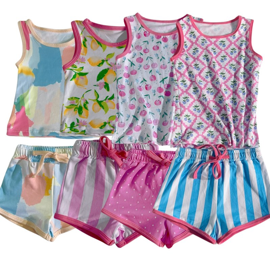 RTS girls short sleeve shorts suit