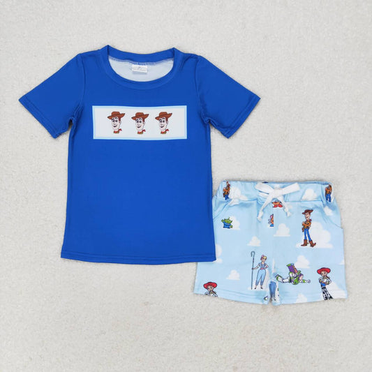 Cute Clothes BSSO0892 Baby Boys Short Sleeve Tee Shirts Tops Shorts Clothes Sets