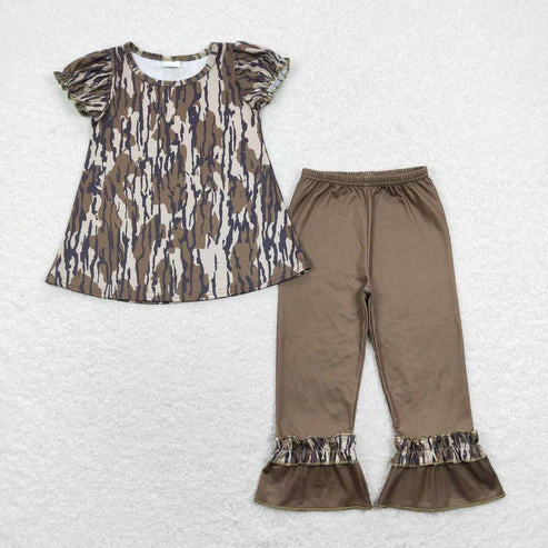 RTS Baby Girls Boys Camo Sibling Hunting Outfits Clothes Sets