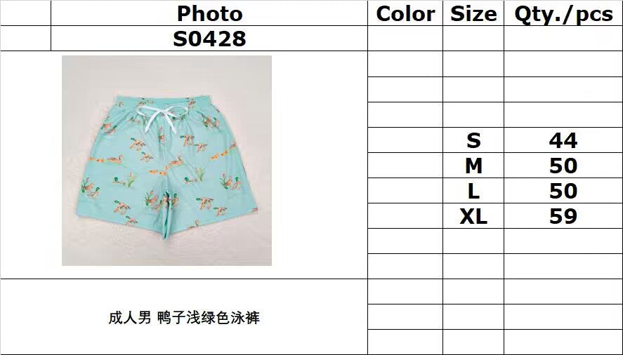 duck light green swimming trunks with kids shorts swim