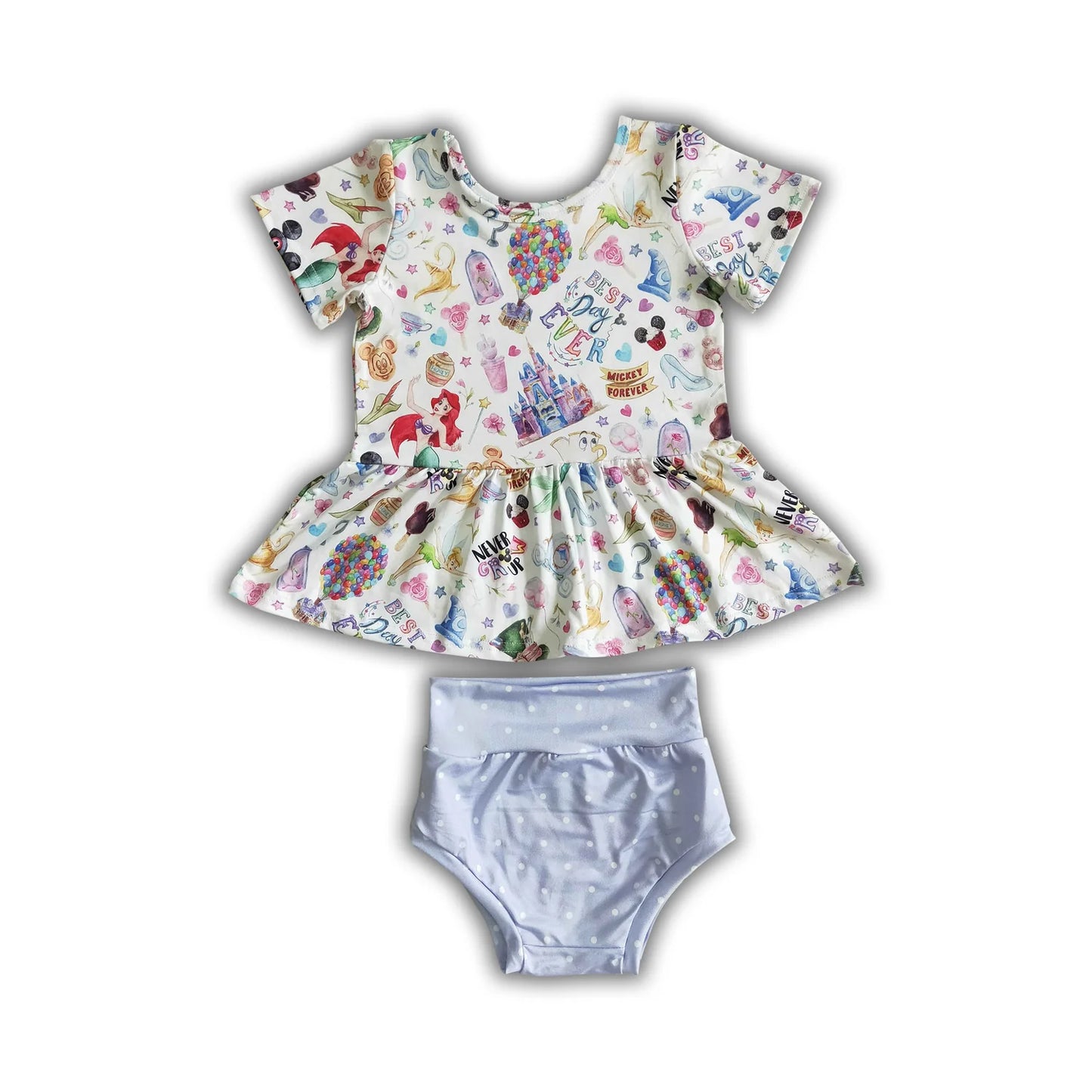 RTS NO MOQ Sibling milk silk Cute Clothes Baby Girls And Boys Long Sleeve Pajamas Sets Bummie Sets Dress