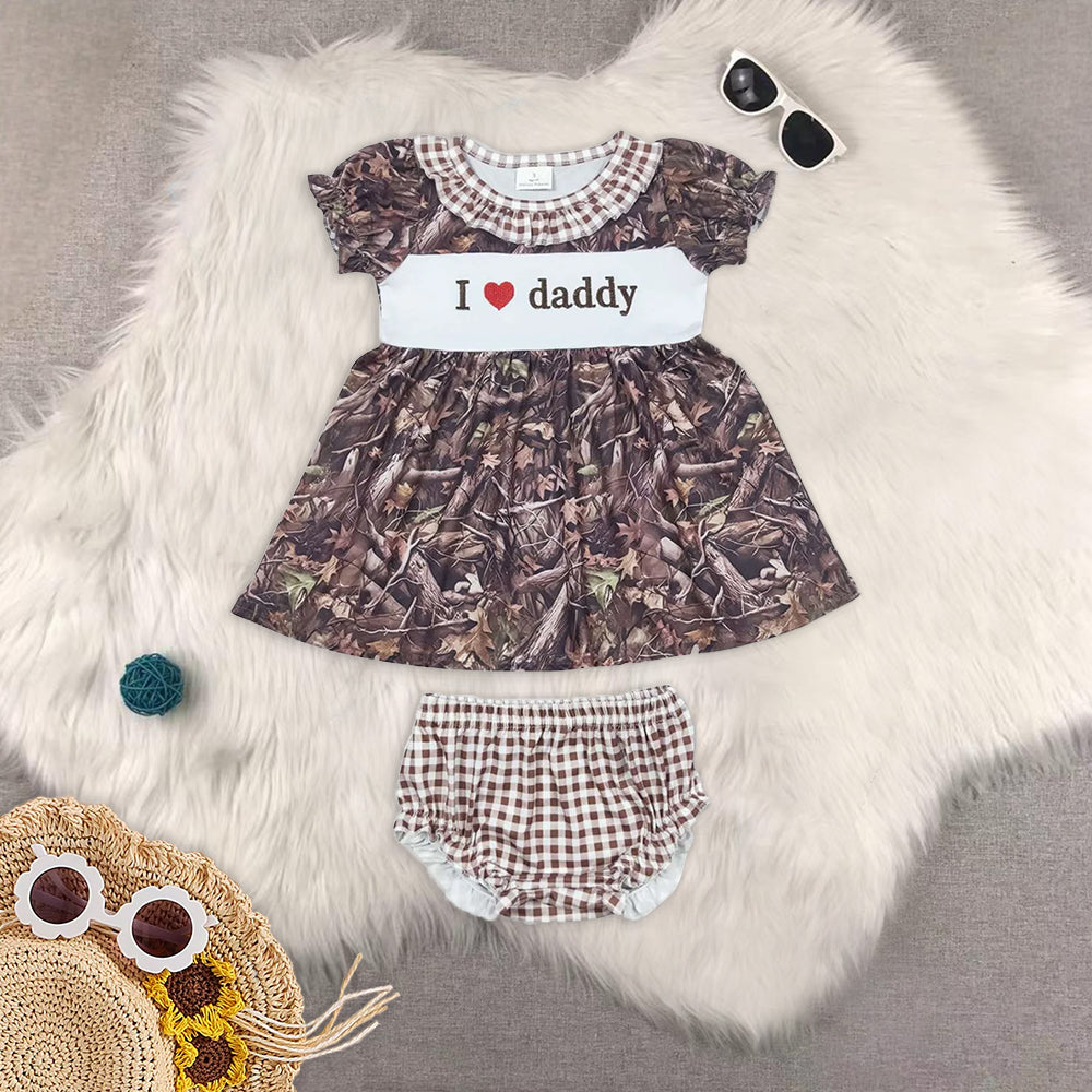RTS NO MOQ Embroidery short-sleeved sets and briefs sets