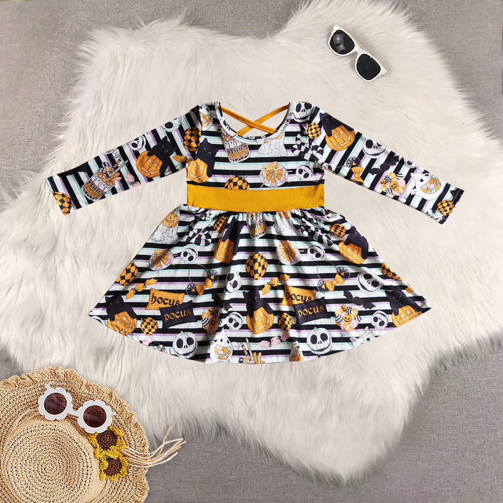 RTS NO MOQ Sibling baby girls baby boys clothes halloween long-sleeved trousers suit & dress