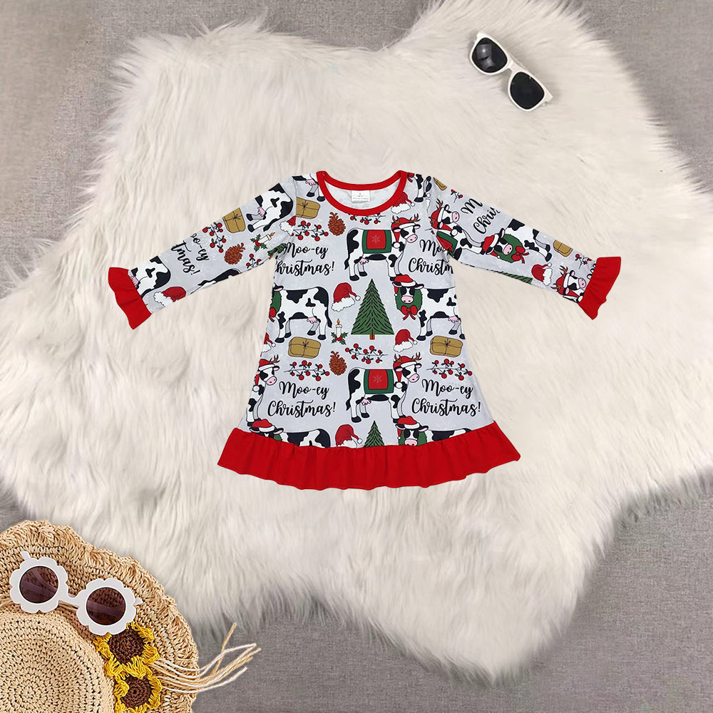 RTS NO MOQ Sibling baby girls baby boys clothes Christmas long-sleeved trousers suit & romper & dress & adult pants
