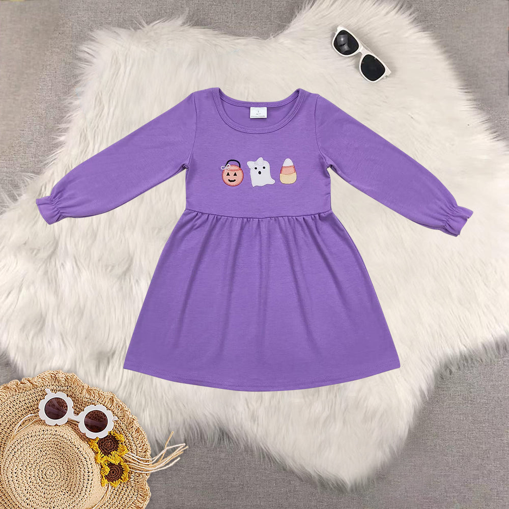 RTS Sibling baby girls clothes embroidery long Sleeve dress and rompers