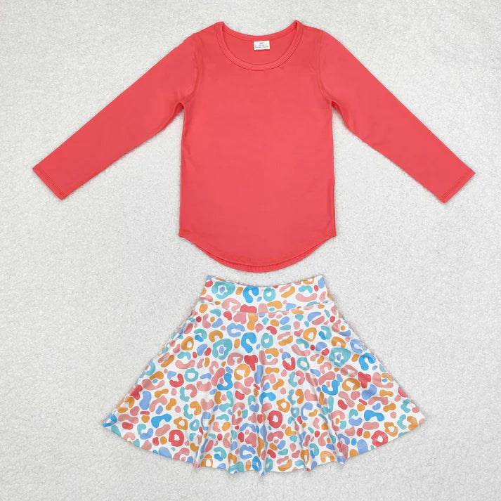 RTS NO MOQ Sibling baby girl clothes short-sleeved skirt  suit long sleeve sets