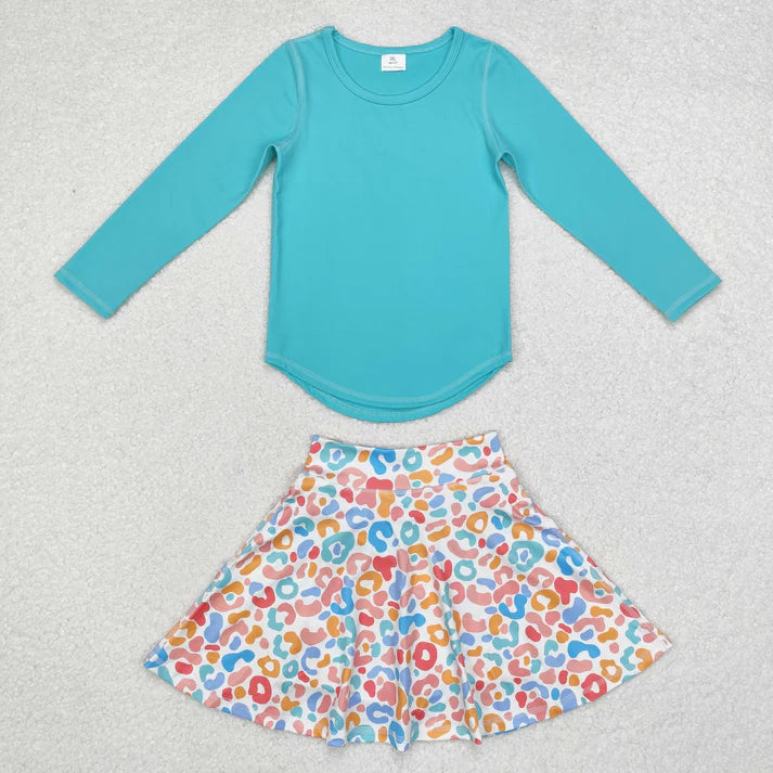 RTS NO MOQ Sibling baby girl clothes short-sleeved skirt  suit long sleeve sets