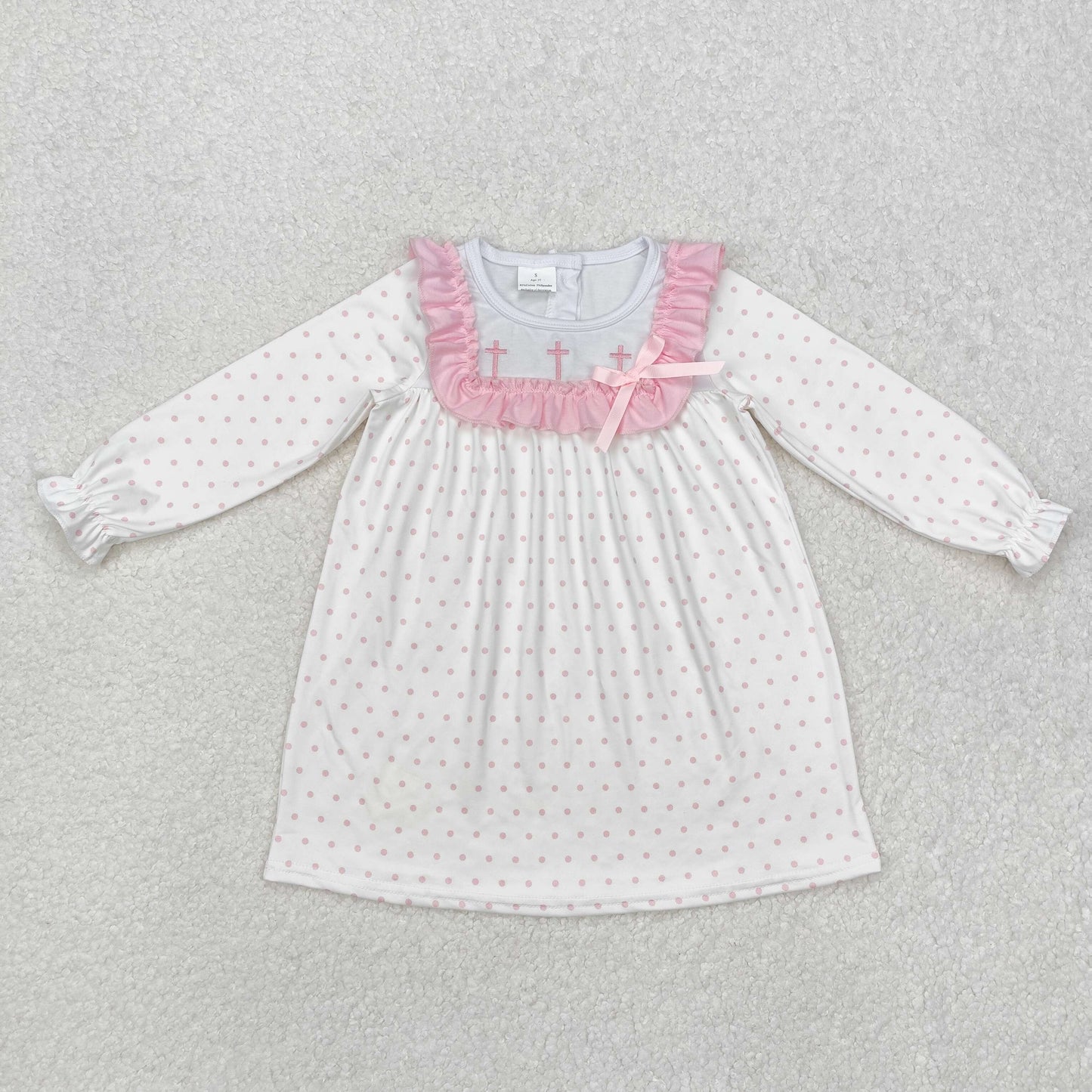 RTS Boys and girls Easter embroidered long Sleeve dress rompers