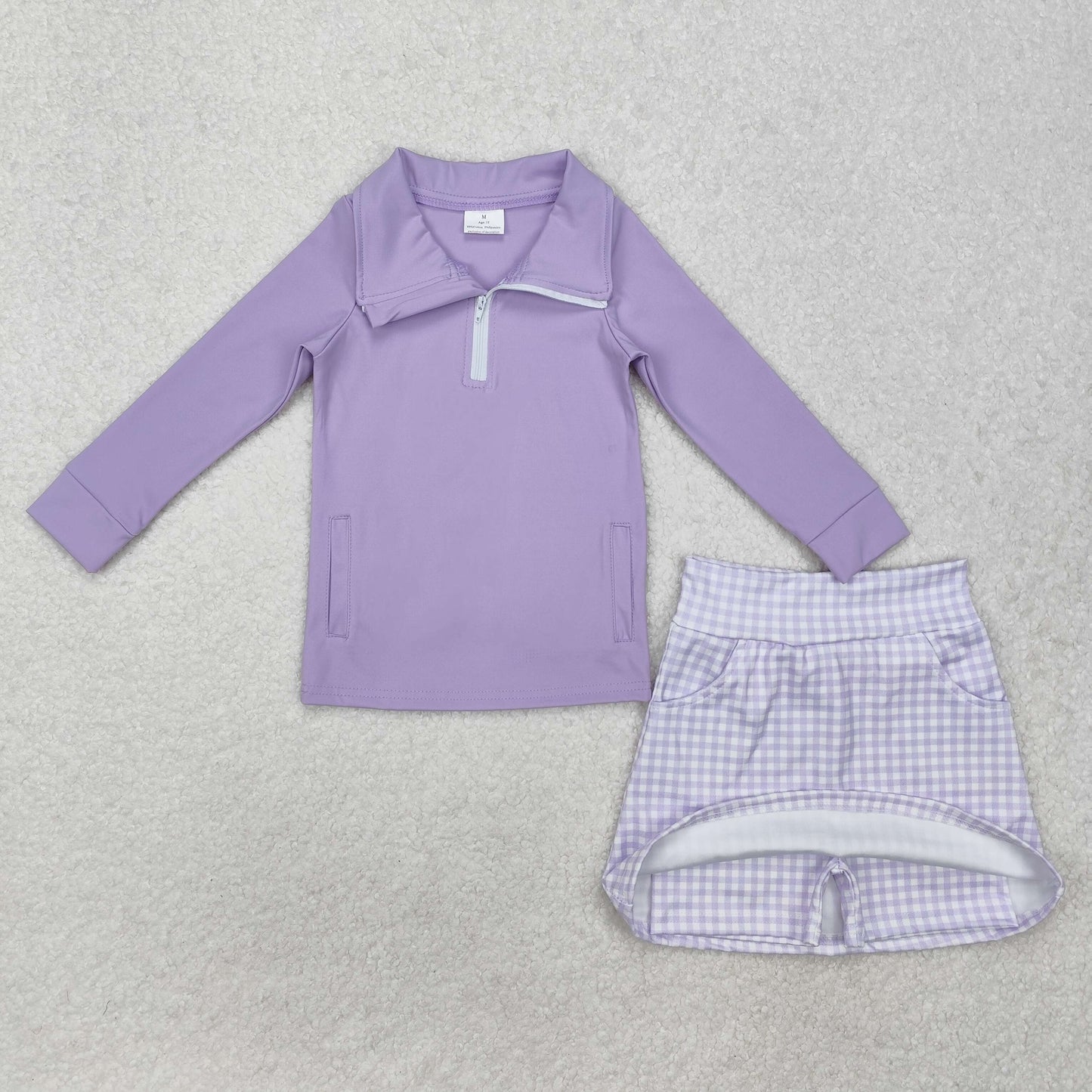 RTS NO MOQ Sibling baby girl clothes short-sleeved skirt  suit long sleeve sets