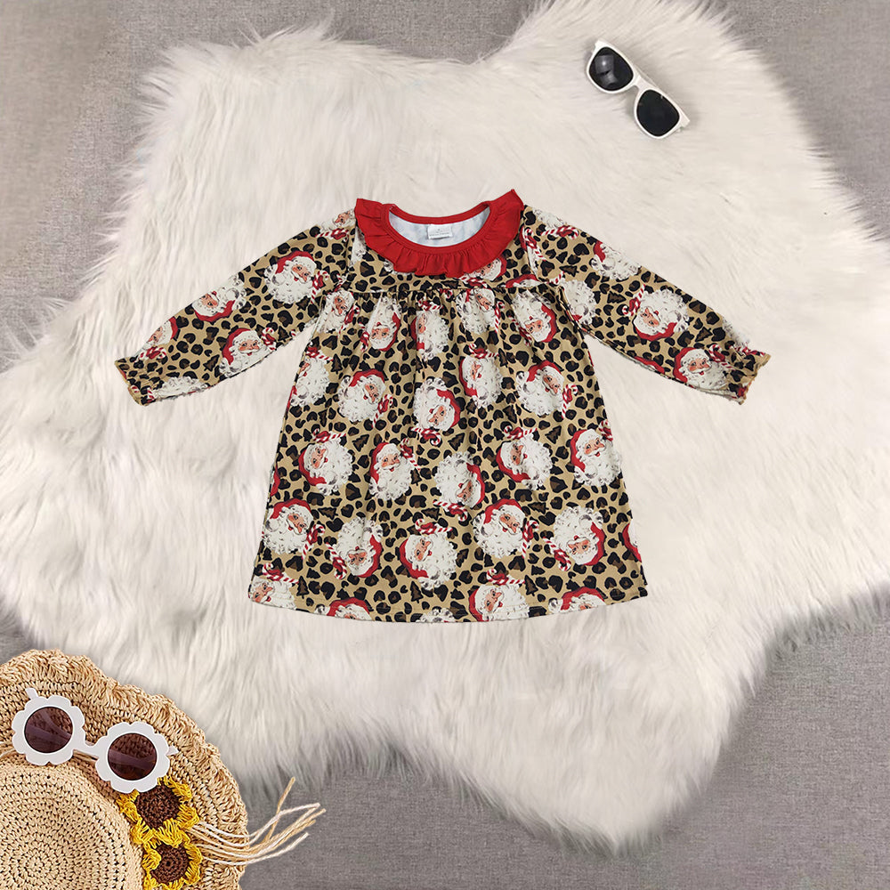 RTS Sibling baby girls clothes Christmas long Sleeve dresses