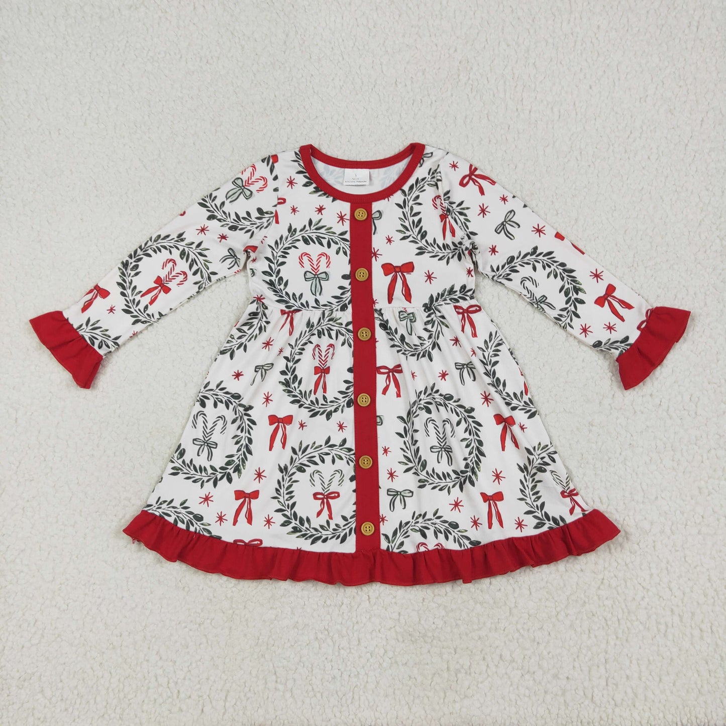 RTS Sibling baby girls clothes Christmas long Sleeve dress and rompers