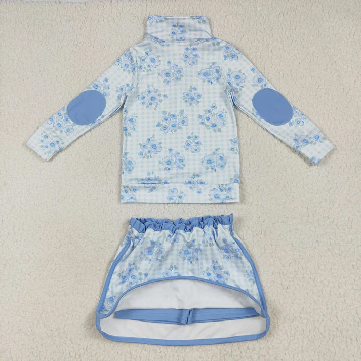 RTS NO MOQ Sibling baby girl clothes short-sleeved skirt  suit long sleeve sets
