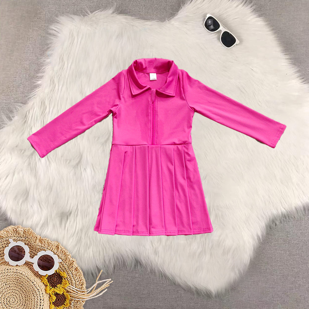RTS Sibling baby girls clothes summer long-sleeved yoga dresses