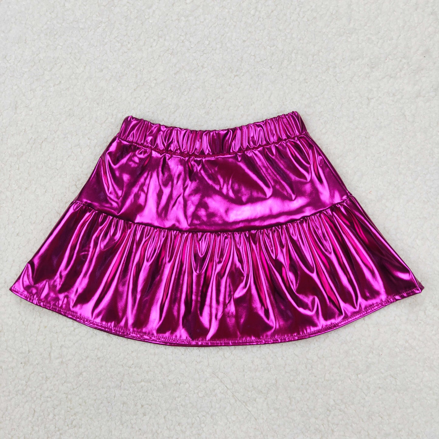 RTS baby girls clothes Leather summer skirts dress
