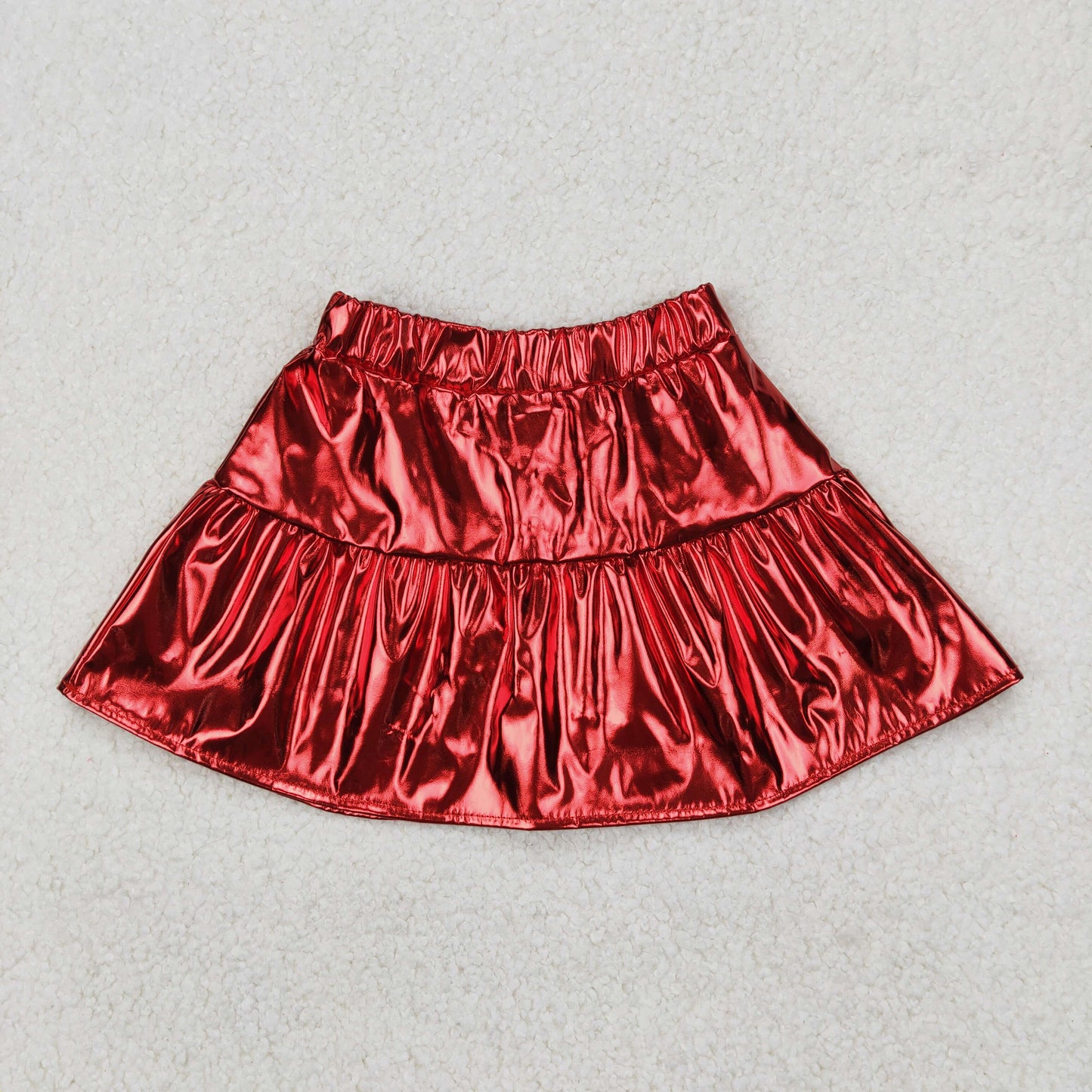 RTS baby girls clothes Leather summer skirts dress