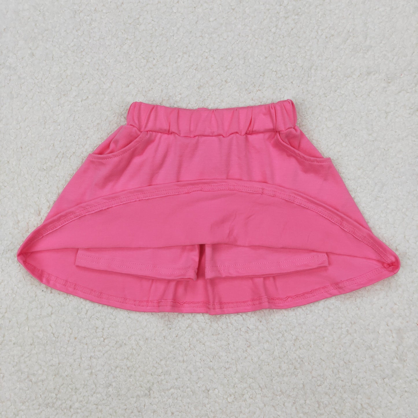 RTSNO MOQ GLK0066 Pure rose red culottes