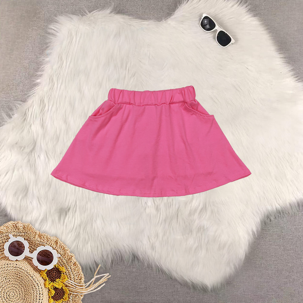 RTS Sibling baby girls clothes pure color culottes summer skirts dresses