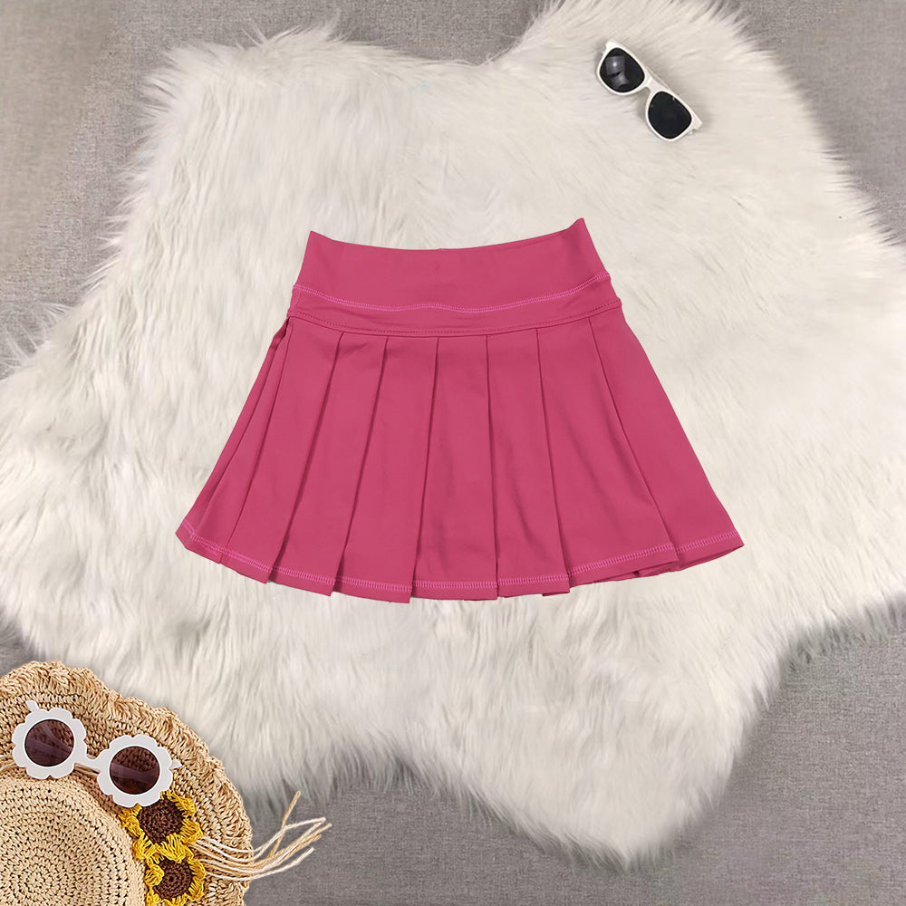 RTS Sibling baby girls clothes yoga solid color summer shorts skirts