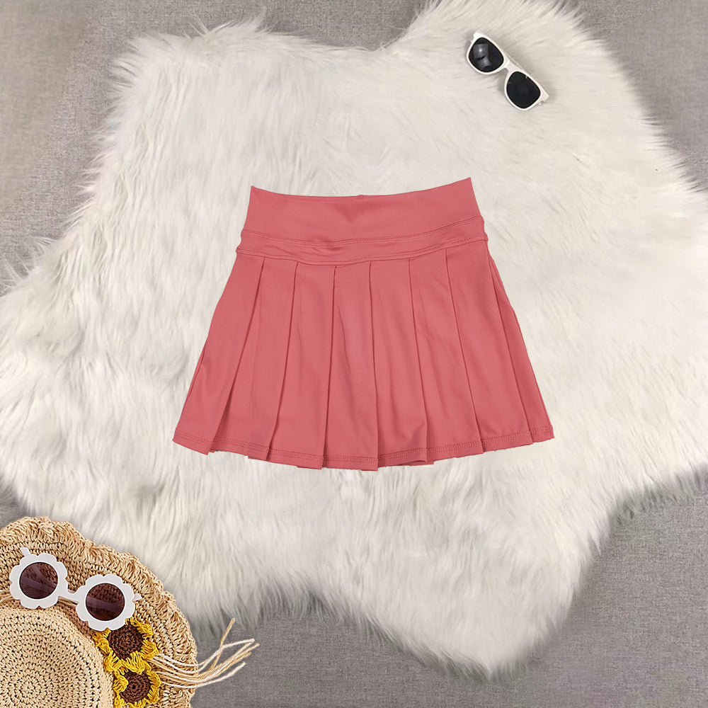 RTS Sibling baby girls clothes yoga solid color summer shorts skirts