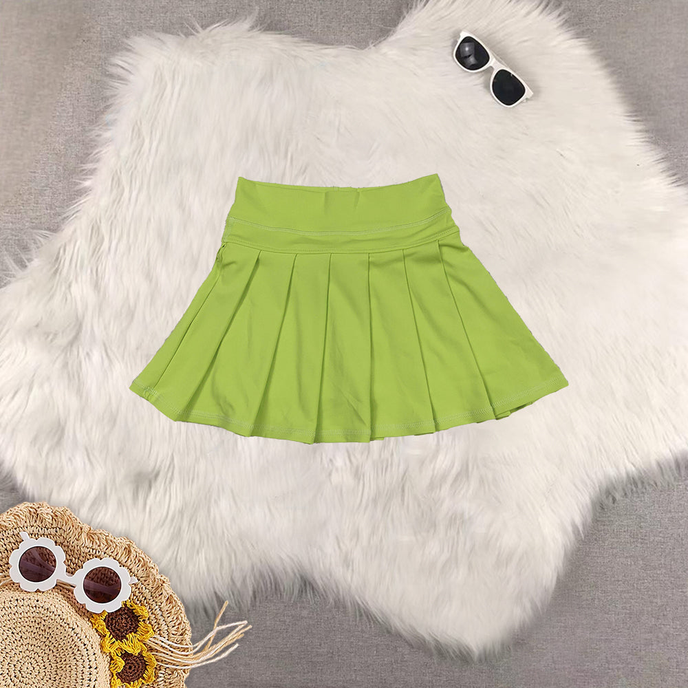 RTS Sibling baby girls clothes yoga solid color summer shorts skirts