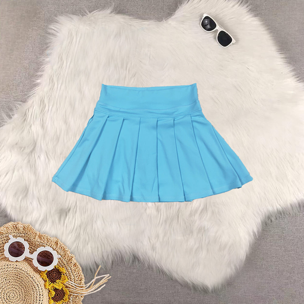 RTS Sibling baby girls clothes yoga solid color summer shorts skirts
