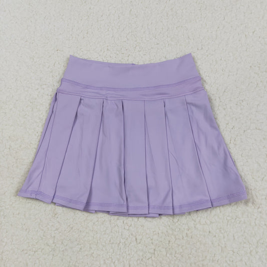 RTSNO MOQ GLK0085 Pure light purple yoga skirt