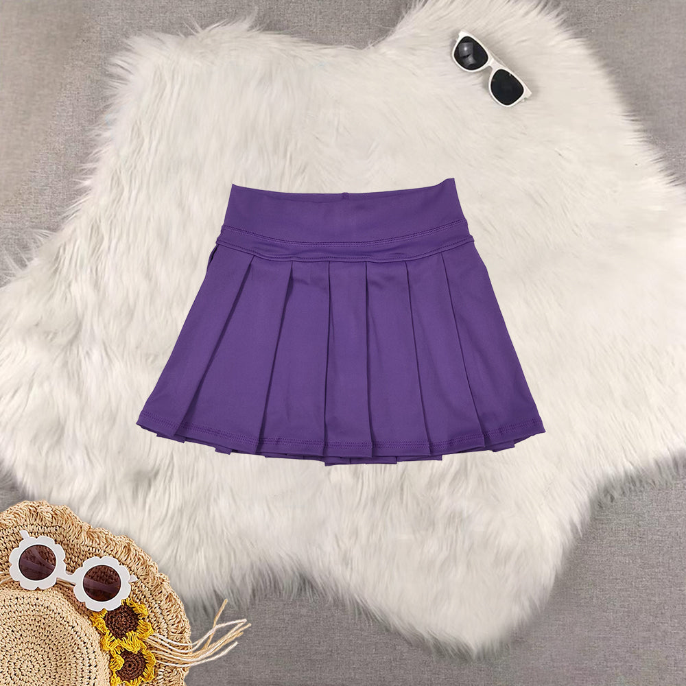 RTS Sibling baby girls clothes yoga solid color summer shorts skirts