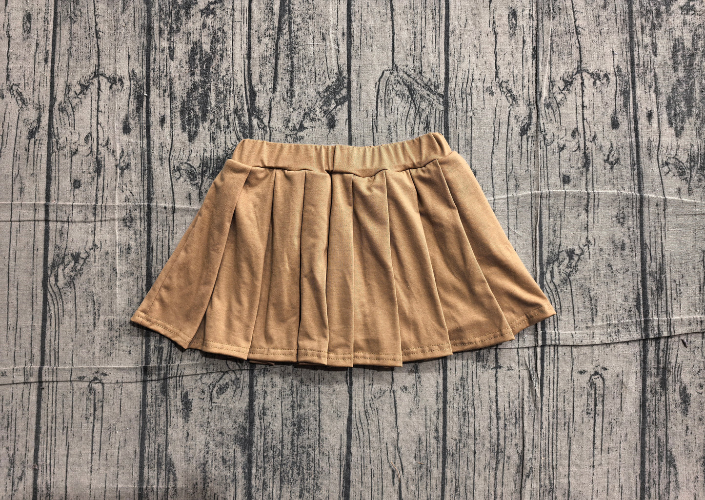 (Sample) No moq cotton GLK0107 Baby Girls Pure Cotton Solid Khaki Skirts Casual Daily Wear
