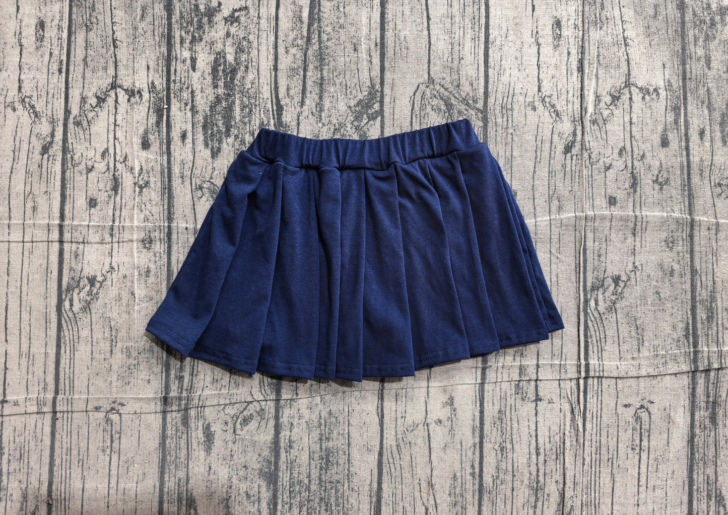 (Sample) No moq cotton GLK0108 Baby Girls Pure Cotton Solid Navy Skirts Casual Daily Wear
