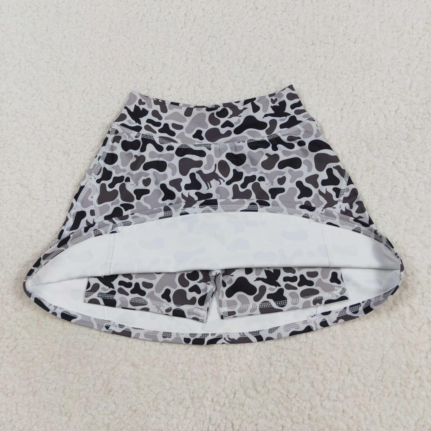 RTS Sibling baby girls clothes yoga camouflage summer shorts skirts