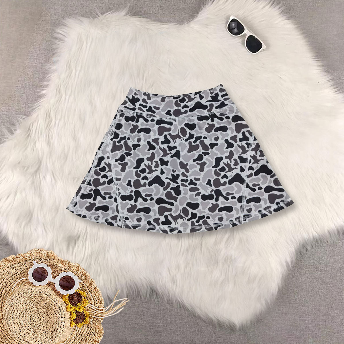 RTS Sibling baby girls clothes yoga camouflage summer shorts skirts