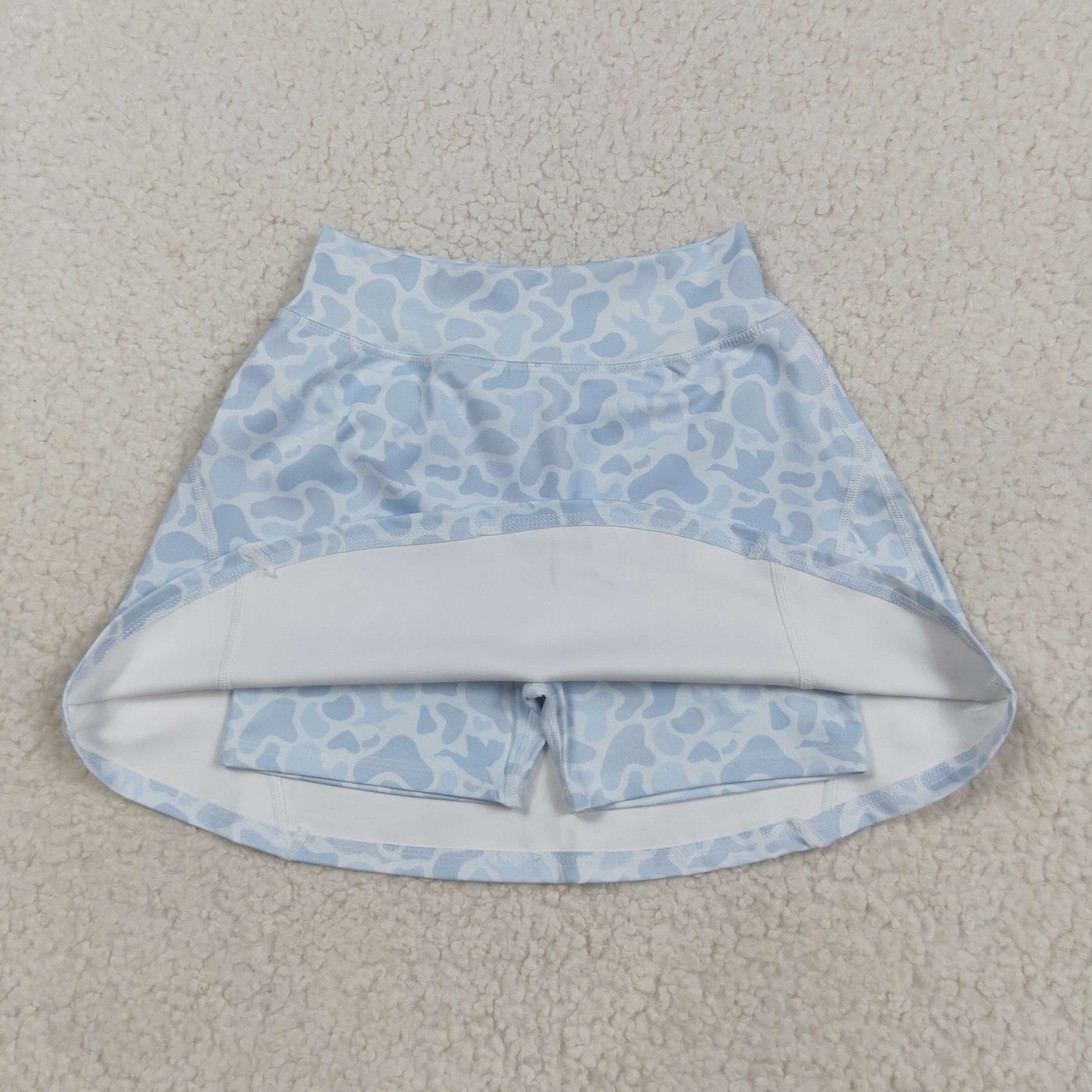 RTS NO MOQ Sibling Baby girl clothes and adult clothes yoga camouflage skirts and adult skirts