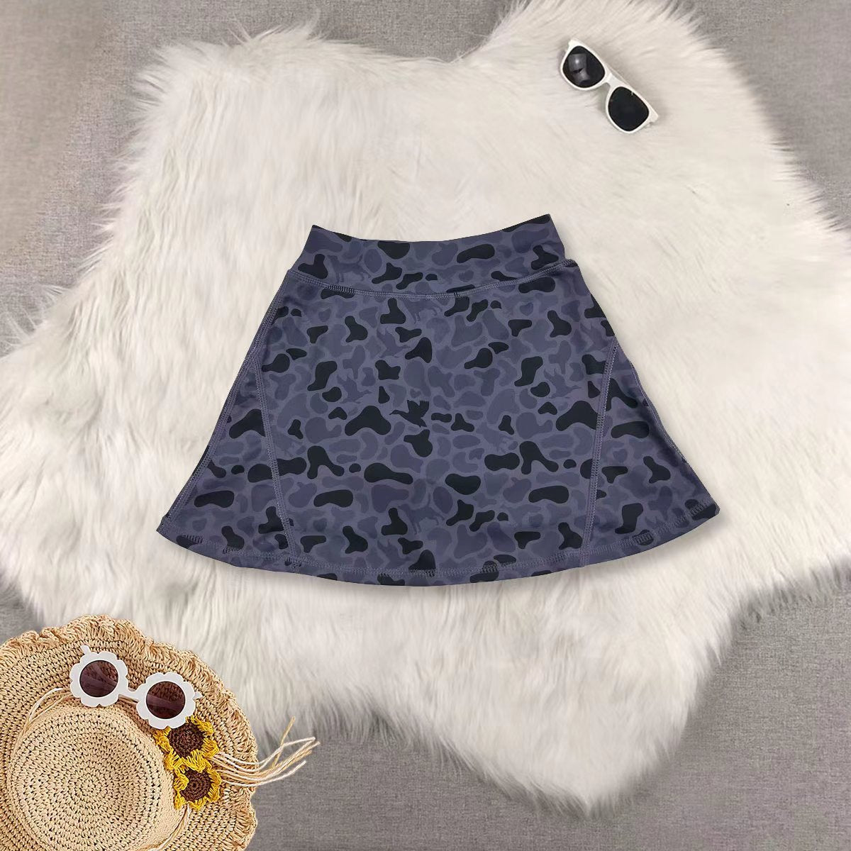 RTS Sibling baby girls clothes yoga camouflage summer shorts skirts
