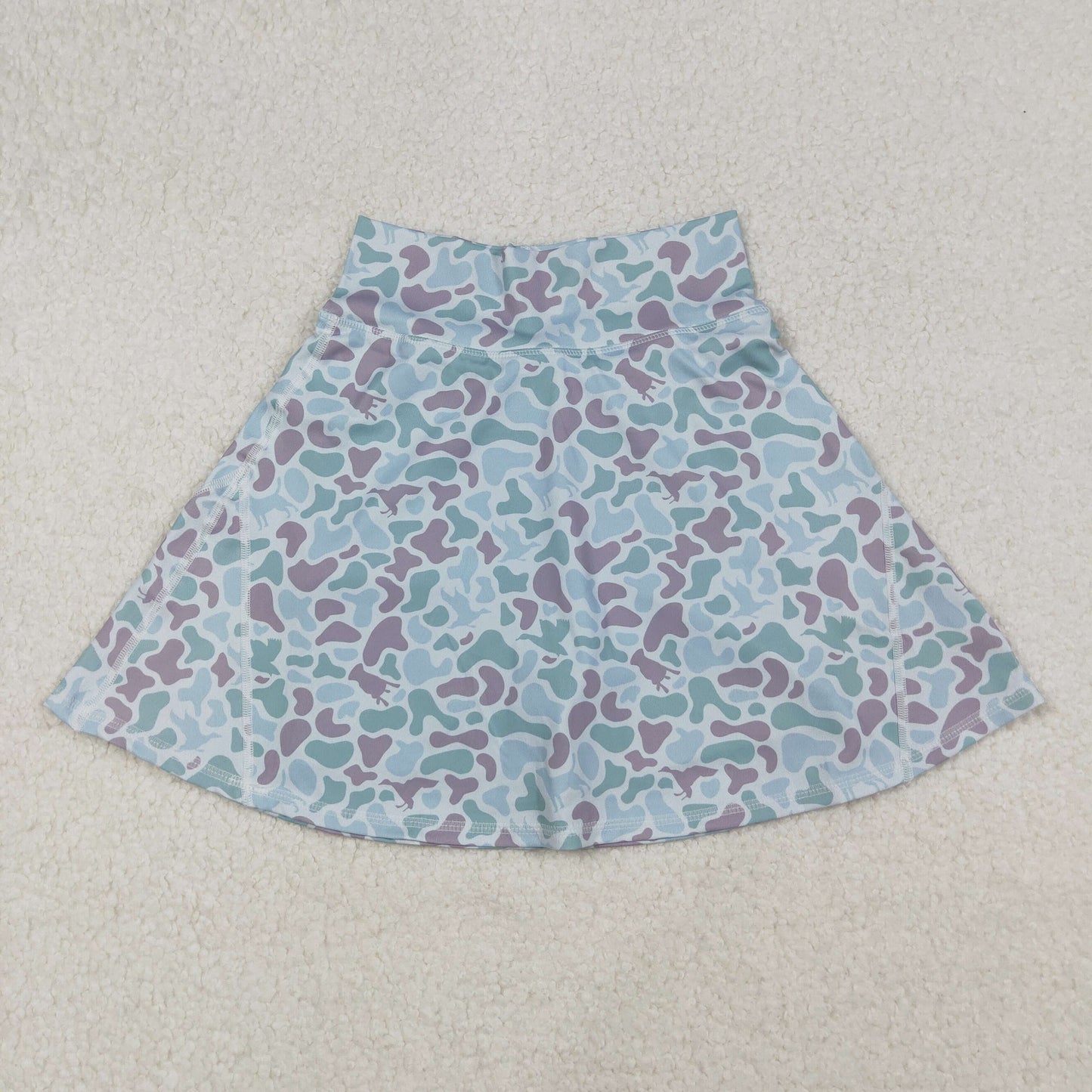 RTS NO MOQ Sibling Baby girl clothes and adult clothes yoga duck camouflage skirts and adult skirts