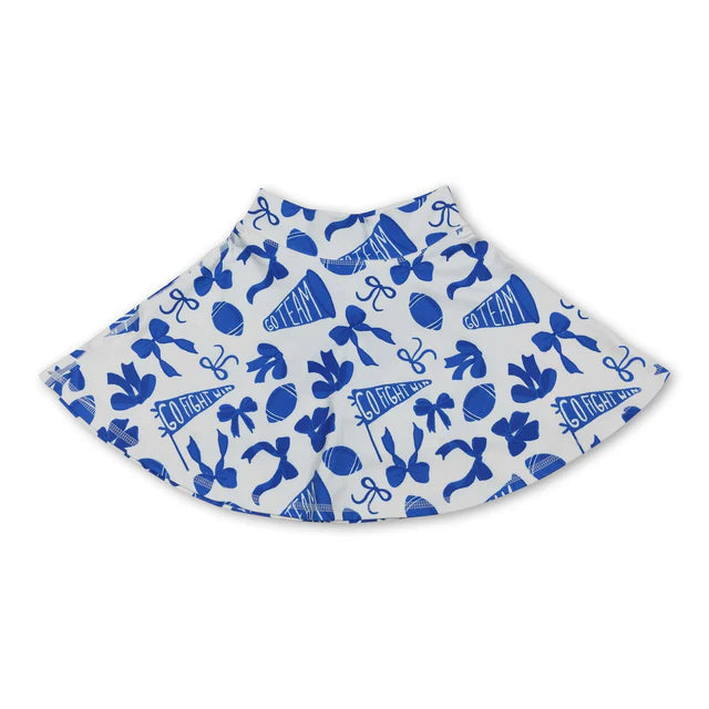 RTS NO MOQ Sibling yoga fabric Baby Girls Summer Bow Go Team Outdoor Active Bottoms