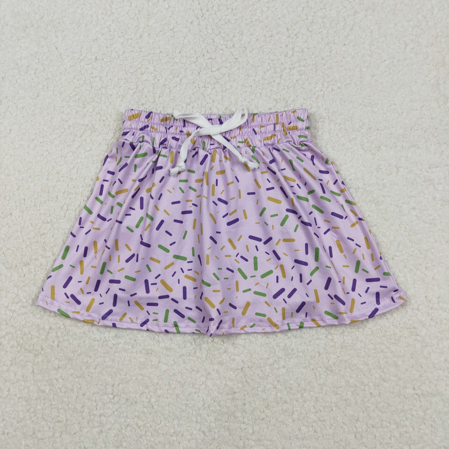 RTS NO MOQ Sibling baby girl clothes yoga mari gras skirts